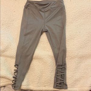Gray dance leggings